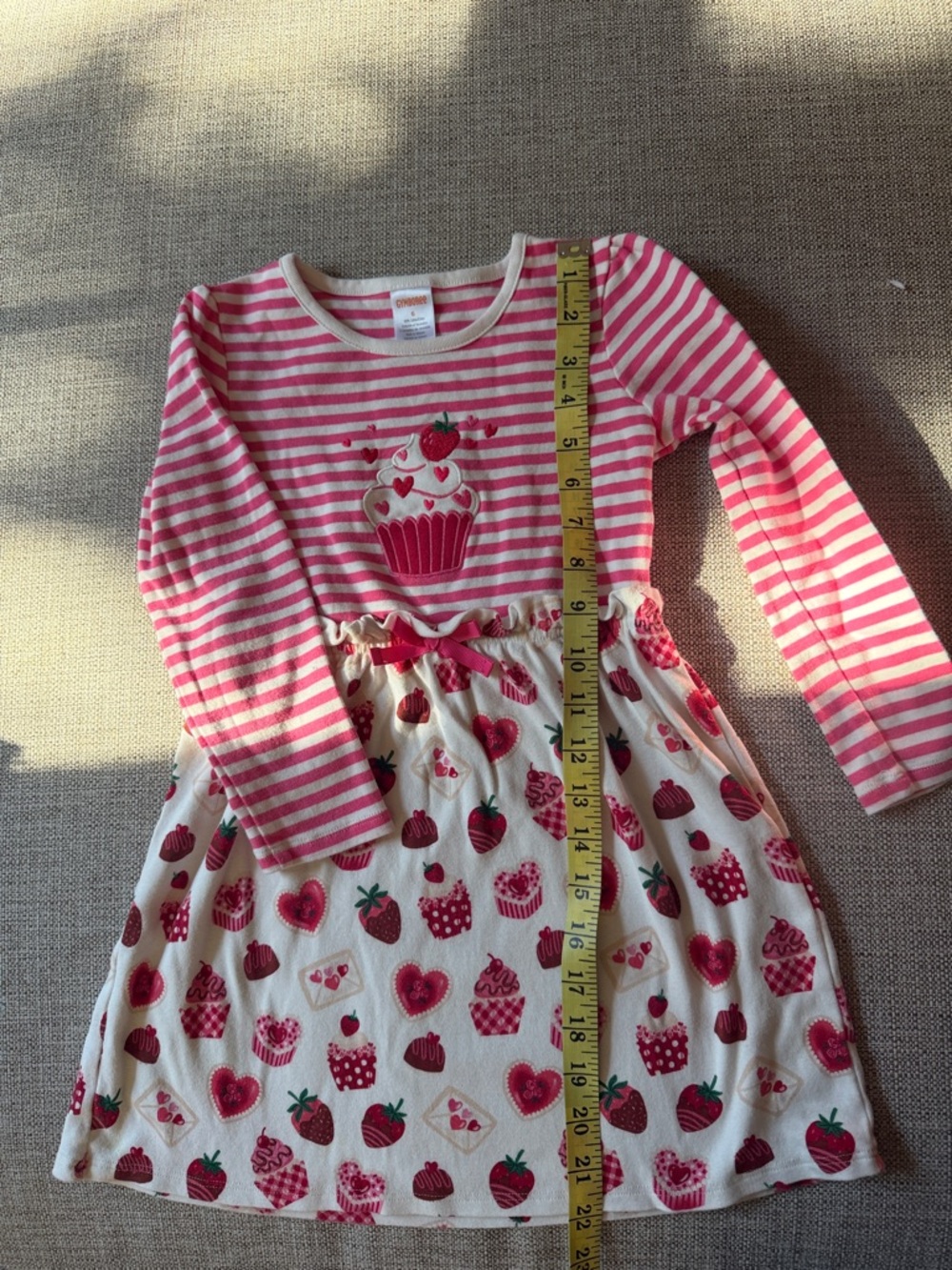 Gymboree Pink and White Striped Knit Top